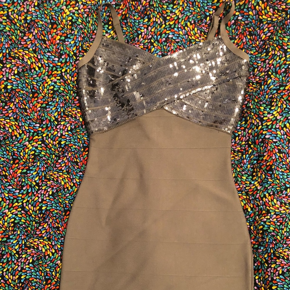 Guess Sequin Bandage Dress